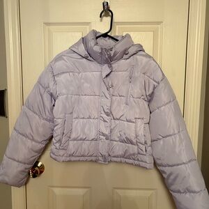 PacSun Lavender Puffer hood Jacket